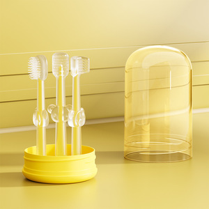 Kit per l'<span class=keywords><strong>igiene</strong></span> orale del bambino 3 pezzi <span class=keywords><strong>Set</strong></span> di spazzole morbide per uso alimentare Silicone delicato massaggio per i neonati per la pulizia della lingua <span class=keywords><strong>Set</strong></span> di strumenti - Product Image 3