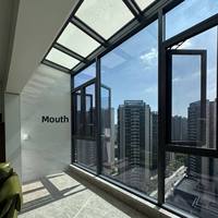 Fenêtre en aluminium à rupture de pont thermique personnalisée avec moustiquaire pour usage résidentiel et en appartement