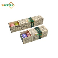 Boîtes à Desserts Personnalisées avec Estampage à Chaud Doré pour Macarons, Biscuits, Baklavas, Mochis, Donuts – Boîtes Coulissantes pour Snacks
