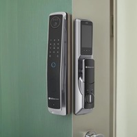 Para Samsung Electronic P70Max Smart Remote Control 3D Reconocimiento facial Huella digital Cerradura de puerta digital inteligente con cámara