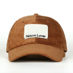 Casquette de baseball en velours côtelé de haute qualité personnalisée par le fabricant, casquette basique pour femmes - Product Image 2