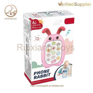 Jouets de téléphone portable pour enfants en plastique lumineux musical personnalisés, vente directe d'usine, cognition Montessori, vente chaude - Product Image 6