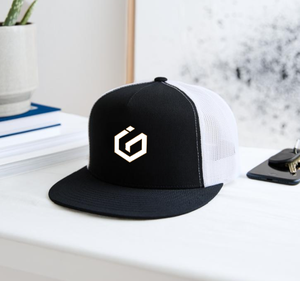 Gorra Trucker Personalizada de 5 Paneles con Visera Plana en Y, Bicolor, Corona Alta Estructurada, Logotipo Personalizado, Malla Trasera, Cierre a Presión 6006 - Product Image 2