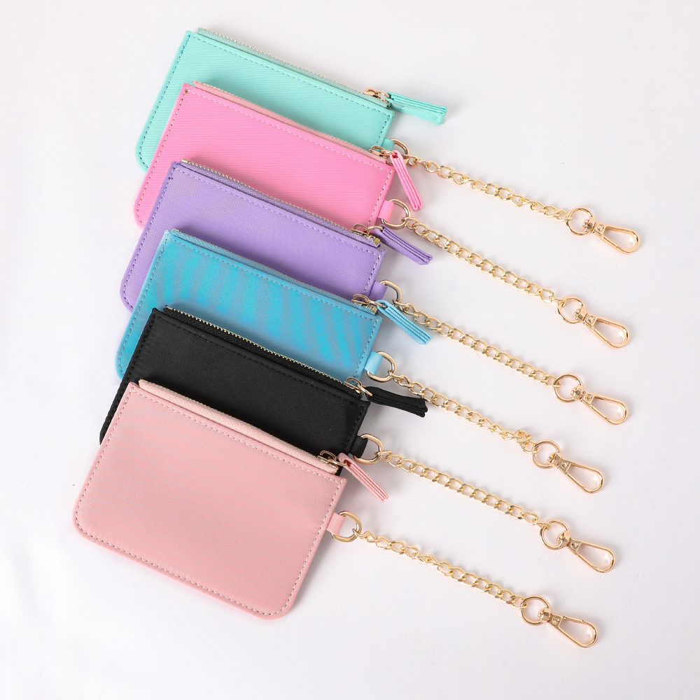 Нашивки для монет с надписью, держатель для карт, кошелек на молнии с ремешком на запястье, нейлоновый кошелек, мини-кошелек для ключей