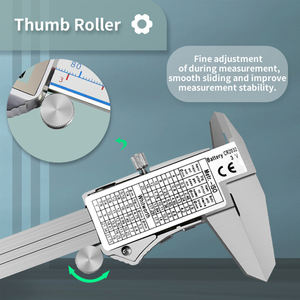 Calibrador Vernier Digital 0-300mm con Pantalla LCD Grande, MM/INCH, Acero Inoxidable, Herramienta de Medición +/-0.01mm - Product Image 6
