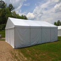 Carpa para Eventos y Bodas Pequeña, Estructura de Aluminio Resistente, para Exteriores, con Capacidad para 100 Personas, con Paredes Lisas