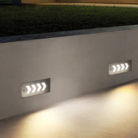 Lampes encastrées pour marches, éclairage extérieur IP65 étanche, lampes d'angle LED en aluminium, éclairage encastré pour escaliers