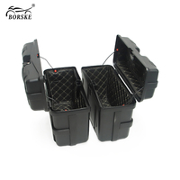 Boîtes latérales de rangement universelles pour moto, 25 L, noires, étanches, sacoches latérales pour moto