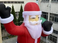 Ballon gonflable géant de Noël Père Noël en toile Oxford pour publicité extérieure de Noël, taille personnalisable, numérique