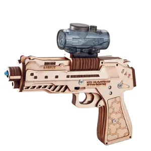 大人の16歳の子供のための古典的な銃のおもちゃ木製プラスチック銃電気水爆銃のおもちゃ