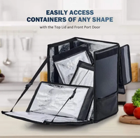 Sac isotherme BSCI GRS Hot 35L, sac à dos thermique pour pizza, sac isotherme imperméable pour la livraison de nourriture