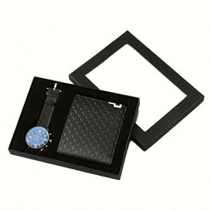 Set de Regalo de Lujo para Hombre, con Logotipo Personalizado, Cartera de Cuero/PU con Impresión Tipográfica, Reloj, Cinturón, Perfume, Recuerdo Empresarial, Año Nuevo, Día del Padre - Product Image 2