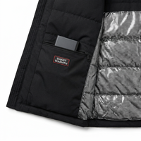 Parka chauffante personnalisée pour femme avec capuche à fourrure amovible, imperméable, rechargeable, veste matelassée électrique, long manteau d'hiver