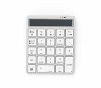 JOMAA Kablosuz BT Numara Tuş Takımı 2'si 1 Arada Hesap Makinesi Tuş Takımı Kablosuz Şarj Edilebilir Sayısal Tuş Takımı Taşınabilir Numpad PC Tablet için