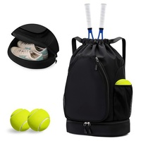 Sac à dos de sport Oxford personnalisé avec logo, grande capacité, compartiment à chaussures imperméable, fermeture éclair, design Padel Sport pour le tennis