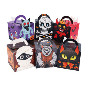 Boîte à bonbons Halloween 2026, boîte en papier 3D carrée pour la veille de Noël - Product Image 5