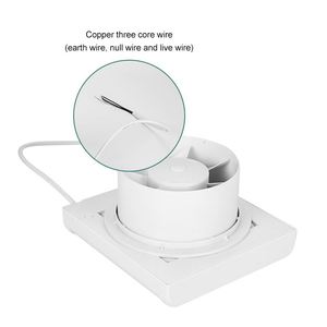 Ventilador <span class=keywords><strong>Extractor</strong></span> <span class=keywords><strong>de</strong></span> Pared Eléctrico <span class=keywords><strong>Silencioso</strong></span> <span class=keywords><strong>de</strong></span> 220V, 13W, <span class=keywords><strong>de</strong></span> Plástico, para Baño y <span class=keywords><strong>Cocina</strong></span> - Product Image 4