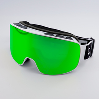OEM UV400 Lunettes de ski snowboard double couche anti-buée Lentilles TPU Sangle antidérapante réglable Sphérique pour les sports d'hiver