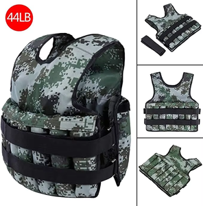 Gilet de Fitness Pondéré Réglable 20kg 50kg Entraînement d'Exercice Fitness <span class=keywords><strong>Veste</strong></span> Gilet ForJogging et Entraînement de Boxe - Product Image 2