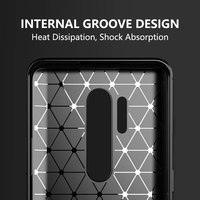 OnePlus 6 6T 7 7T 8 8T 9 9R 10 11R Pro Coque Arrière Robuste Bouclier Carbone Brossé Antichoc Vente en Gros One Plus Phone Case TPU09
