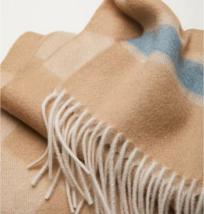 Bufanda 100% Cachemira con Borde en Contraste Sólido y Patrón de Borlas Largas, Venta al Por Mayor, Logotipo Personalizado, MOQ Bajo, Fabricante - Product Image 5