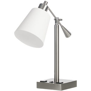 Branch Iron Brushed Nickel Hospitality Lamp Usb Angle Table Lamp Double Arms Desk Lamp - Product Image 2