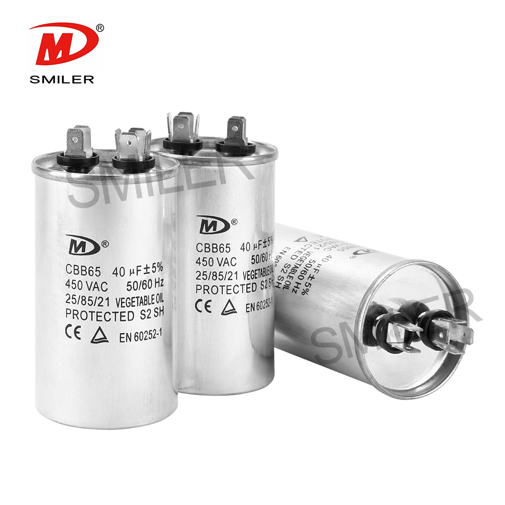 Condensatore Motore CBB65-330R306-M1 30 MFD 30uF 330VAC Rotondo HVAC