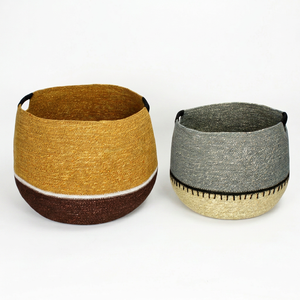 Handmade Eco-Friendly Seagrass Woven Multifunction Storage <b>Basket</b> Lid <b>for</b> Dining Room Small Desktop <b>Flower</b> Gift <b>Basket</b> - Product Image 1