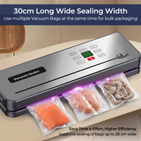 75kPa 50W 2000mAh 30cm 4L/min ecran tactile scellage multi-sacs menage machine sous vide portative scelleuse sous vide