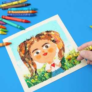 Groothandel Op Maat Niet Giftig Was Rond Krijt Set Kinderen Tekening 6 Stuks - Product Image 5