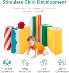 Bloques de espuma para escalar al por mayor, juego de 5 piezas, juguetes de escalada para interiores para niños pequeños de 1 a 4 años - Product Image 3