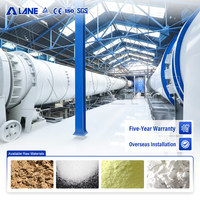 Machine de granulation de l'engrais au soufre de bentonite industrielle LANE, granulateur à tambour rotatif, ligne de production pour un rendement élevé