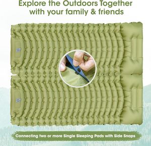 Colchón inflable portátil de alta calidad para acampar al aire libre, alfombrilla ultraligera impermeable para tienda, cojín de aire, almohadilla para dormir para senderismo - Product Image 4