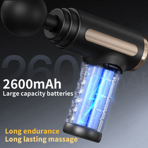 Mini pistola de masaje con carga eléctrica de mano portátil, logotipo personalizado, vibración, máquina muscular de tejido profundo, pistola de relajación Fascial - Product Image 4