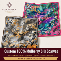 Foulard en Soie de Mûrier 6A en Gros 110x110cm Carré Charmeuse Couleur Unie Floral Accessoire Cheveux et Cou pour Femme Fabricant Fournisseur