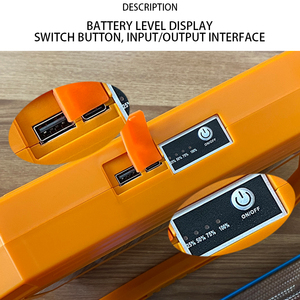 Năng lượng mặt trời không thấm nước ngoài trời di động khẩn cấp USB sạc LED Cắm trại đèn công suất cao sân Đèn sàn đứng lũ ánh sáng - Product Image 3