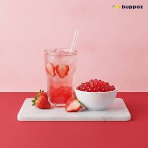 มันสำปะหลังและระเบิดสตรอเบอร์รี่ Boba Popping Boba - Product Image 4