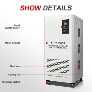 Source d'alimentation industrielle CNC haute précision 380 V, puissance <span class=keywords><strong>10</strong></span> <span class=keywords><strong>kVA</strong></span>, 30 <span class=keywords><strong>kVA</strong></span>, 50 <span class=keywords><strong>kVA</strong></span>, régulateur/<span class=keywords><strong>stabilisateur</strong></span> <span class=keywords><strong>de</strong></span> <span class=keywords><strong>tension</strong></span> automatique triphasé AC - Product Image 3