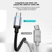 Kabel Pengisian Daya Cepat Magnetik USB-C ke Type-C 15cm 27W, Kabel Data Sinkronisasi Berbahan Nilon Kepang untuk Ponsel, Tablet, Komputer, Power Bank