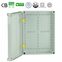 Boîtier extérieur étanche UL94-V0 380x280x130mm IP67 boîte de jonction matériel en acier plastique PC/ABS Instruments électroniques IP65