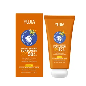 Hot selling All-Day Defense Sunscreen spf 50 private label organic Moisturizing Soothing UV Perfect Sun cream OEM