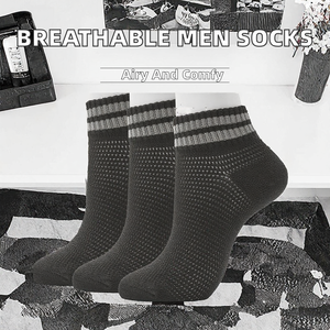 Chaussettes respirantes pour hommes en mélange de coton tricoté, chaussettes de sport et habillées, avec boîte, vente en gros OEM - Product Image 2