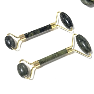 Xiuyan Jade Double Head Scraping Board Face <b>Massage</b> <b>tools</b> Serpentine Green Stone Nephrite Jade Green Face Roller - Product Image 3