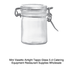 Mini Airtight Glass <b>Jar</b> 5 cl with Lid - Product Image 2