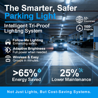 Lámpara LED Integrada Totalmente de Plástico, Tri-Proof, IP65 Impermeable, para Almacenes Frigoríficos, Talleres de Purificación