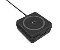 Chargeur Magnétique Sans Fil Pliable 3-en-1 15W, Support de Charge Rapide pour Téléphone Portable