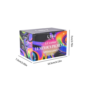 LE.Q.U Poudre Luminescente 12 Couleurs pour Nail Art & Décoration Artisanale en Résine - Product Image 6