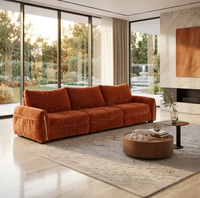 Housse de canapé modulaire en L de haute qualité, moderne, pour appartement, hôtel, villa, avec rembourrage en éponge, pour salon, États-Unis