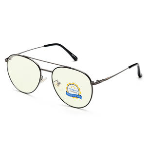 Nuevas gafas de montura completa redonda de metal antiluz azul para hombres y mujeres unisex 50012 - Product Image 5