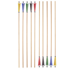 De Madera de tiro con arco tradicional caza arco accesorios de 5 pulgadas cuchillo afilado Turquía pluma flechas de madera - Product Image 4